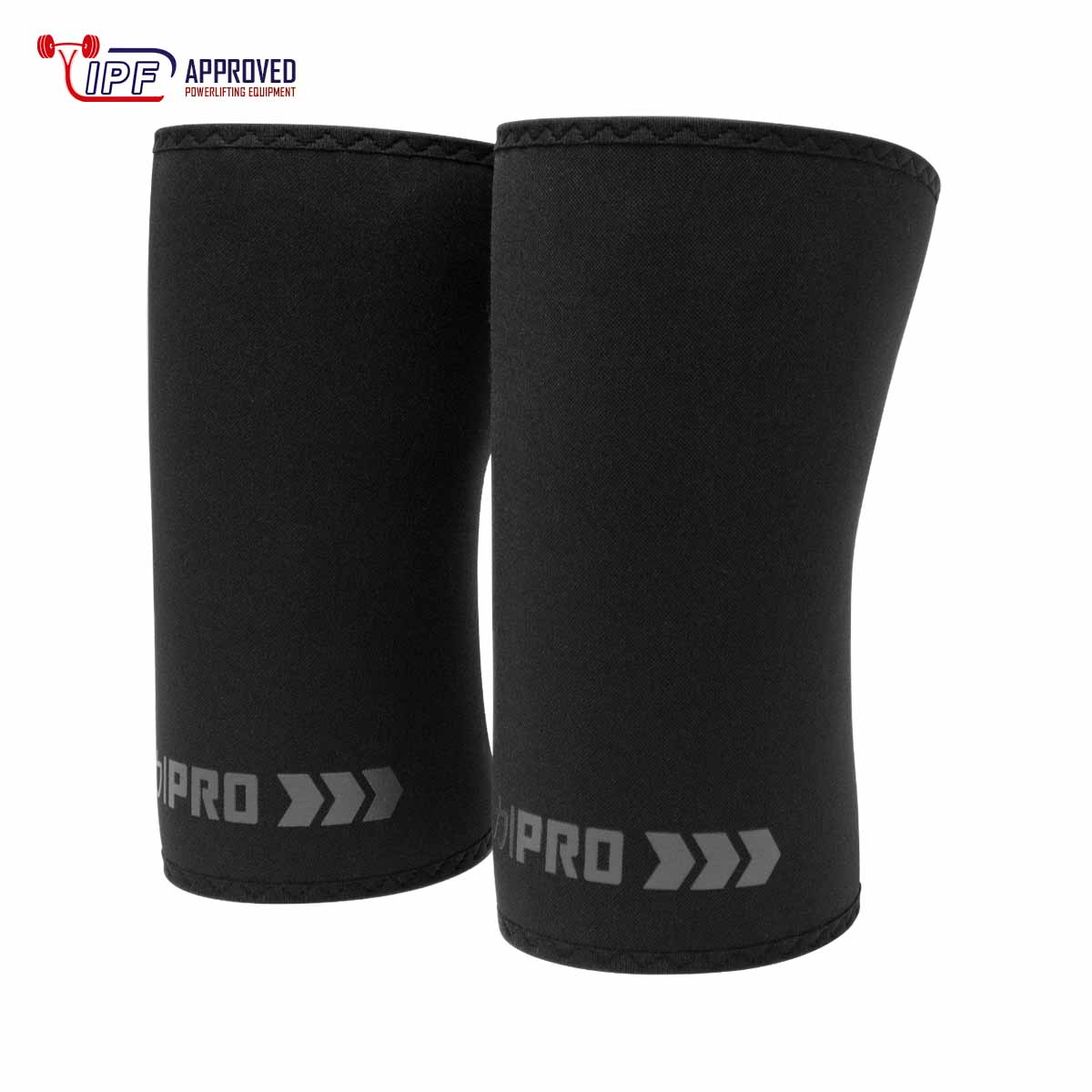 7mm Inferno PRO Knee Sleeves - Extra Stiff Neoprene, Stealth - IPF