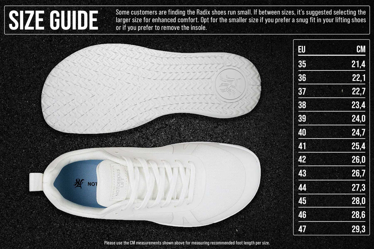 Notorious Lift Radix, Pure White - Strength Shop