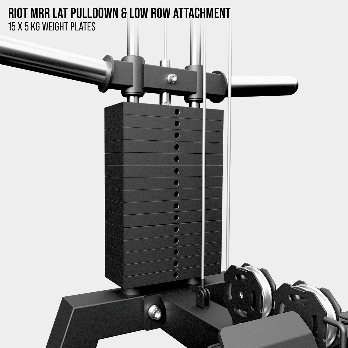 Riot MRR Lat Pulldown & Low Row Attachment | Rear Mounted Cable System - Strength Shop
