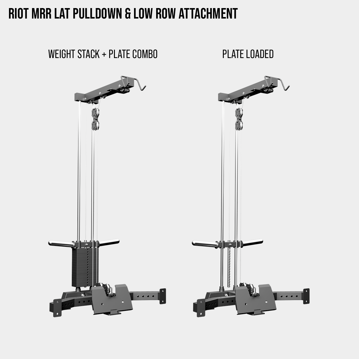 Riot MRR Lat Pulldown & Low Row Attachment | Rear Mounted Cable System - Strength Shop