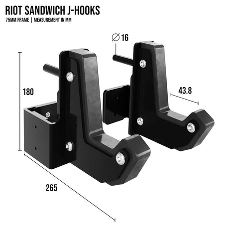 Riot MRR | Sandwich J-Hooks - Strength Shop