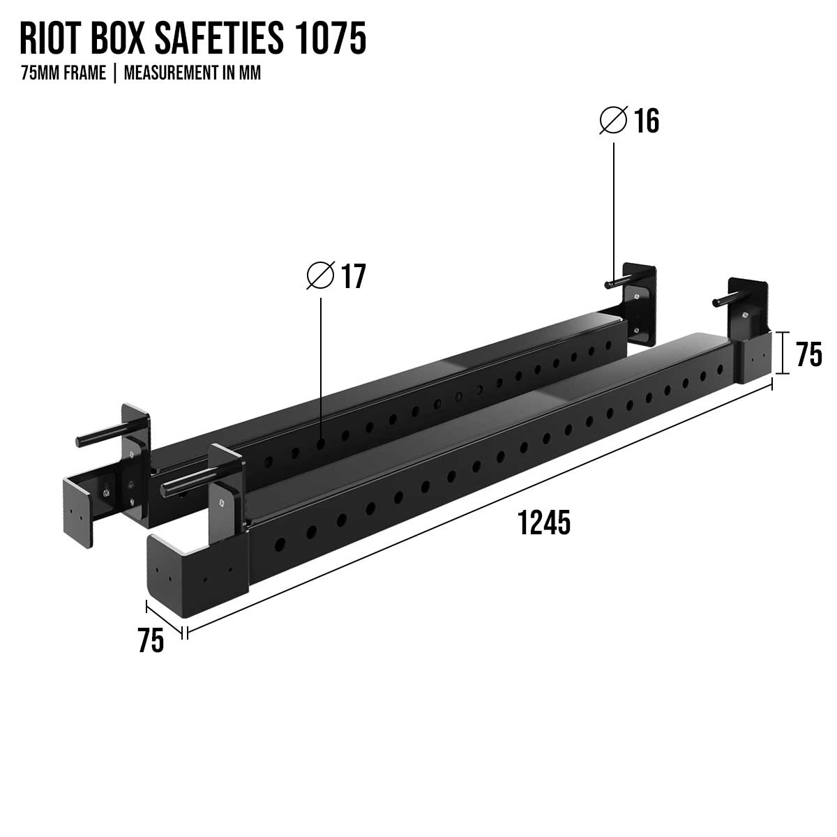 Riot MRR | Box Safeties – 1075, Pair - Strength Shop