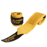 Heavy Wrist Wraps, Gold - IPF Approved – 60cm/90cm - Strength Shop