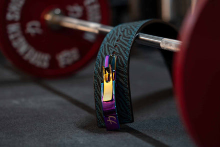 Blue Tiger Print Lever Belt, 10mm - IPF Approved - Strength Shop