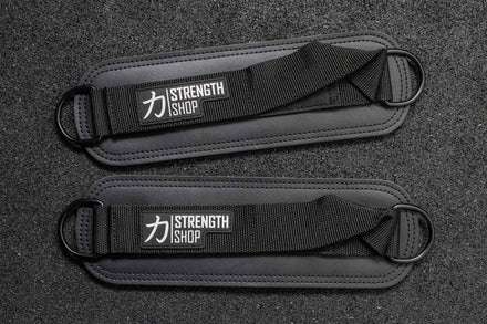 Padded Ankle Cuffs for Cable Kickbacks, Glute & Leg Training (Pair) - Strength Shop
