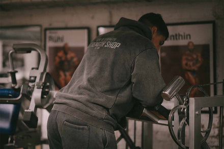 Home of Strength - Hoodie, Stone-Washed Grey - Strength Shop
