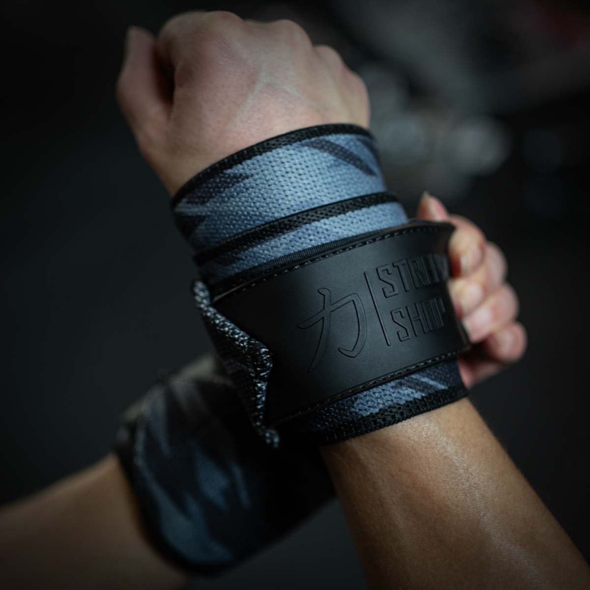 Heavy Wrist Wraps, Dark Camo, IPF Approved – 60cm/90cm - Strength Shop