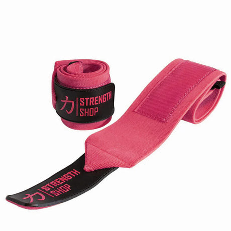 Pink Wrist Wraps, Light, 30cm/60cm - Strength Shop