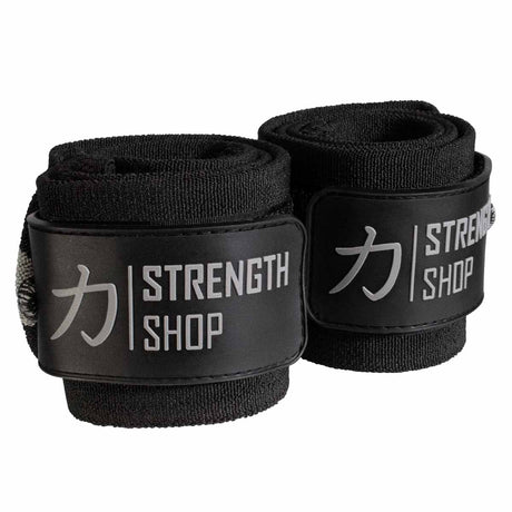 Super Heavy Wrist Wraps, Black-Grey, IPF Approved – 60cm/90cm - Strength Shop