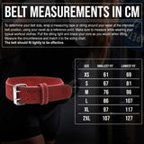 Weightlifting Double Prong Buckle Tapered Belt, Wine Red Colour - 8MM - Strength Shop