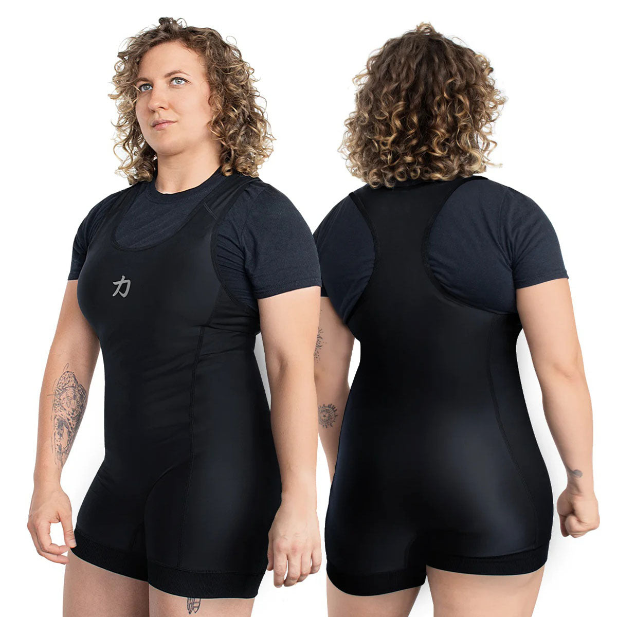 Women's Singlet, Black with Grey Logo – IPF Approved - Strength Shop