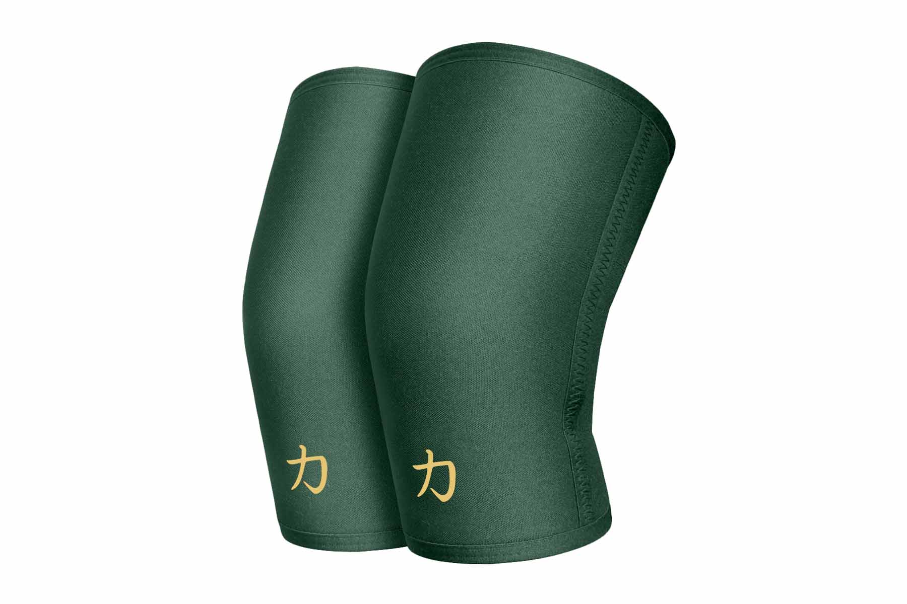 7mm Inferno Neoprene Knee Sleeves, Vintage Green - IPF Approved (Pair) - Strength Shop