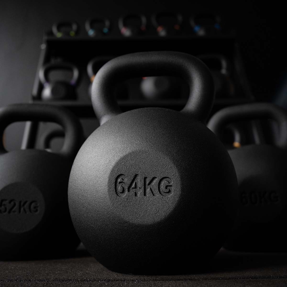 Strength Shop Gusseiserne Kettlebells - Aus Einem Guss, Pulverbeschichtet, 4-64KG