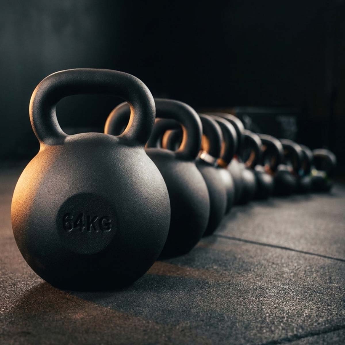 Strength Shop Gusseiserne Kettlebells - Aus Einem Guss, Pulverbeschichtet, 4-64KG