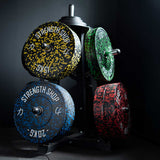 Fleck Rubber Bumper Plates – Colour Coded, 5kg-25kg or 150kg Set - Strength Shop