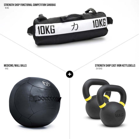 Functional Fitness Race Set – Kettlebells, Sandbag & Wall Ball - Strength Shop