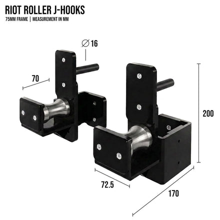 Riot MRR 75 | Roller J-Hooks - Strength Shop