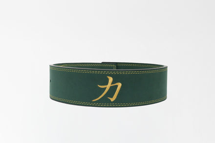 Vintage Green Lever Belt, 13mm - IPF Approved - Strength Shop
