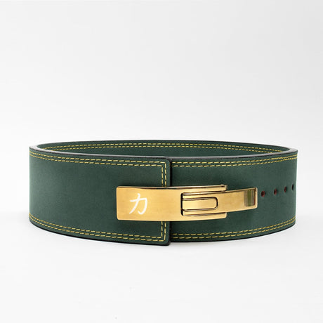 Vintage Green Lever Belt, 10mm - IPF Approved - Strength Shop