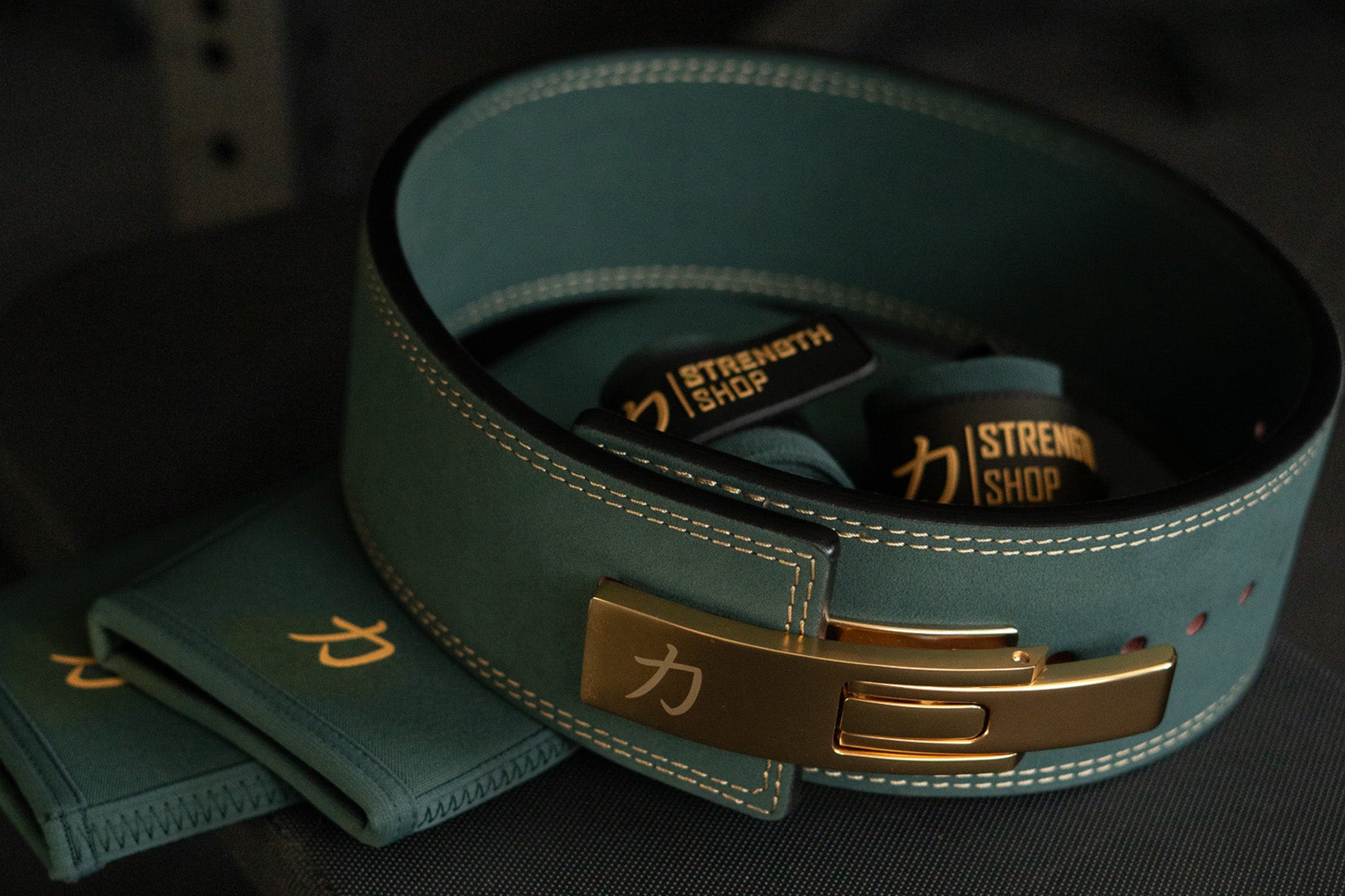 Vintage Green Lever Belt, 13mm - IPF Approved - Strength Shop