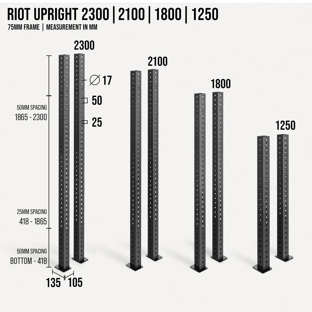 Riot MRR 75 | Uprights - Strength Shop