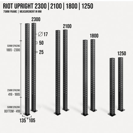 Riot MRR 75 | Uprights - Strength Shop