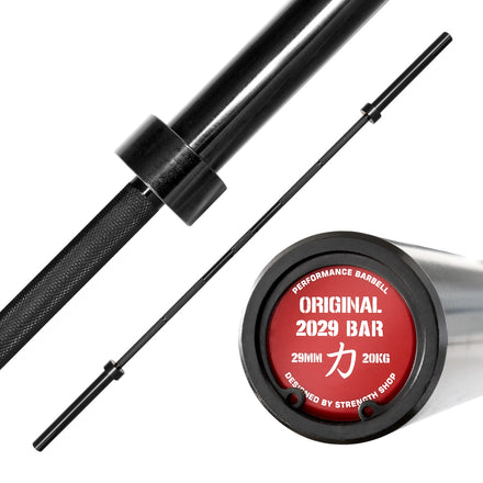 B-WARE Original 2029 Power Bar, All Black E-Coating - Strength Shop