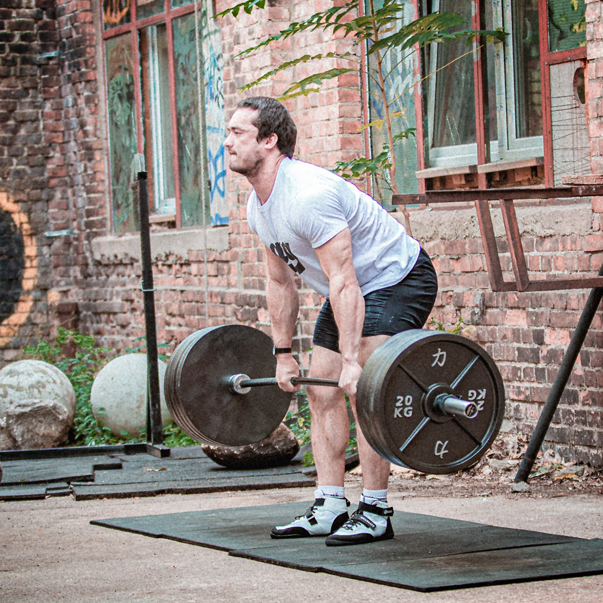 Bastard Deadlift Bar - Black Chrome Shaft - Strength Shop