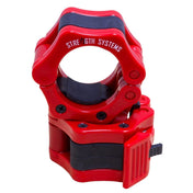 Olympic Flip Lock Collars - Red (Pair) - Strength Shop