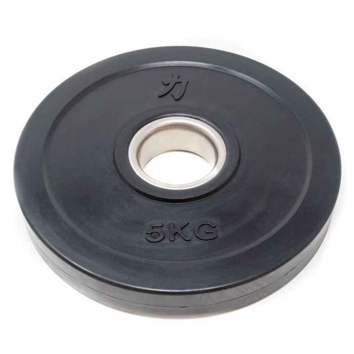Rubber Coated Plates - Black, 1.25kg-5kg - Strength Shop