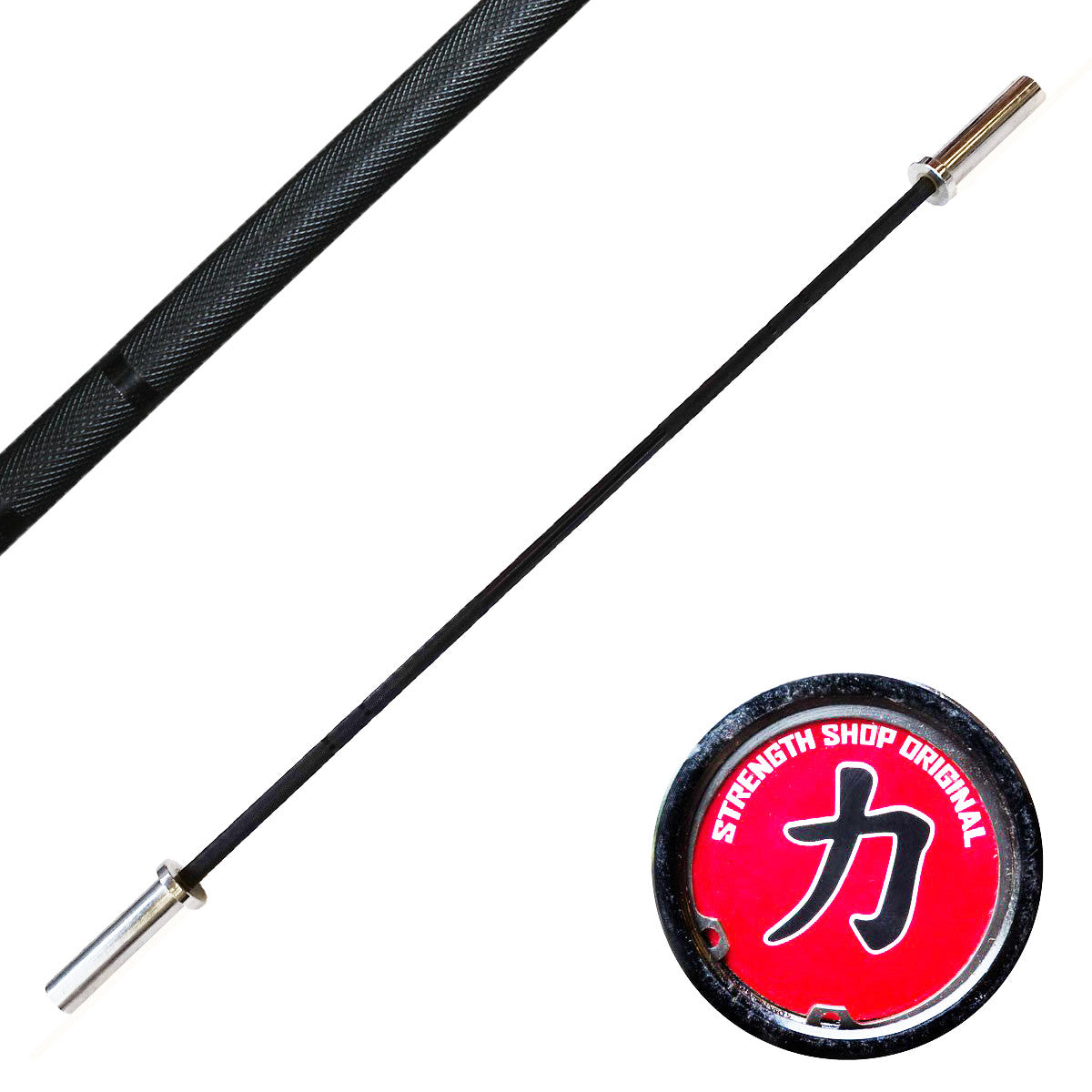 Youth Weightlifting Bar, Spring Steel Shaft, Needle Bearings - 10KG - Strength Shop