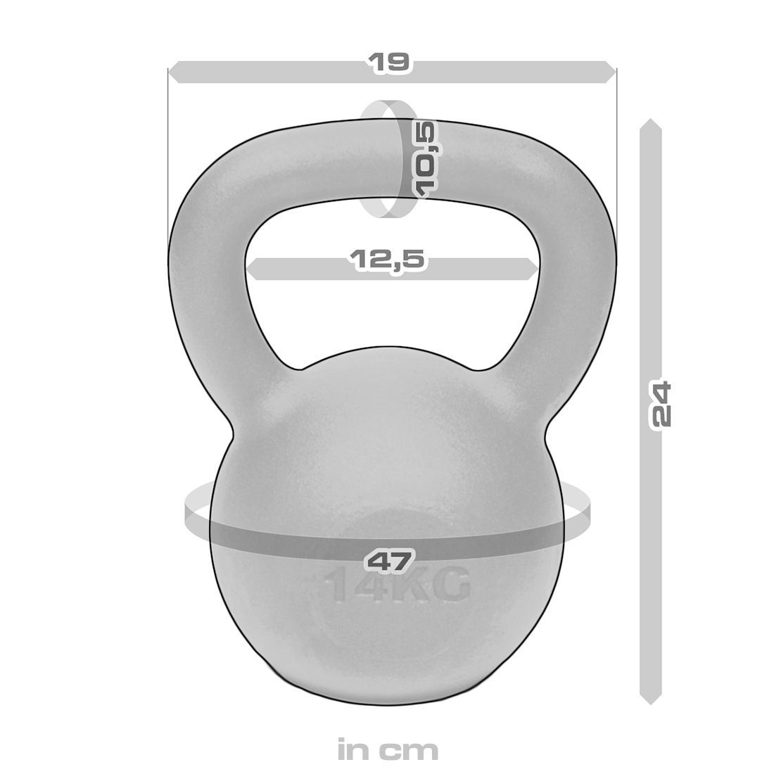 Strength Shop Cast Iron Kettlebells - Single Mould, Powder Coated, 4-64KG - Strength Shop