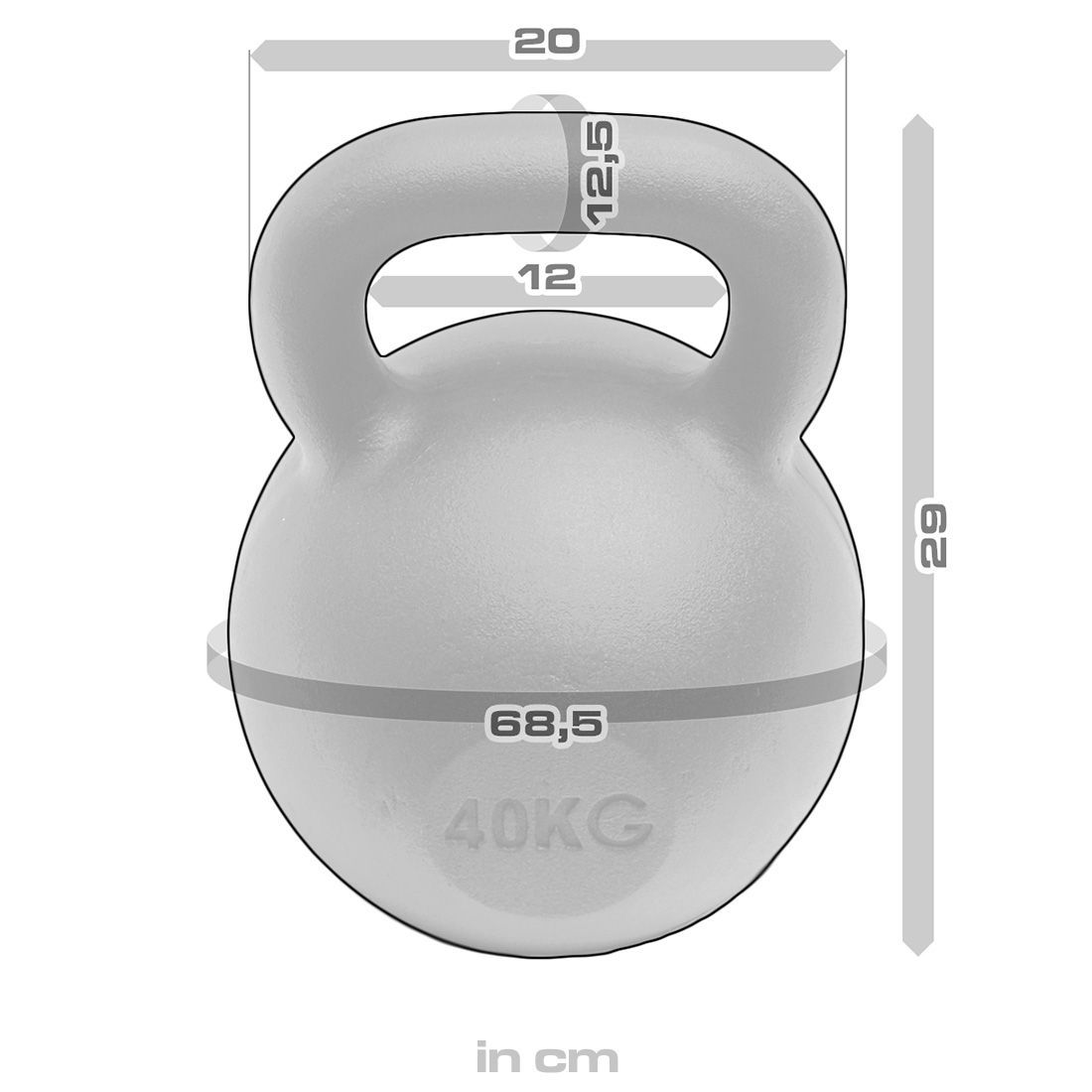 Strength Shop Cast Iron Kettlebells - Single Mould, Powder Coated, 4-64KG - Strength Shop